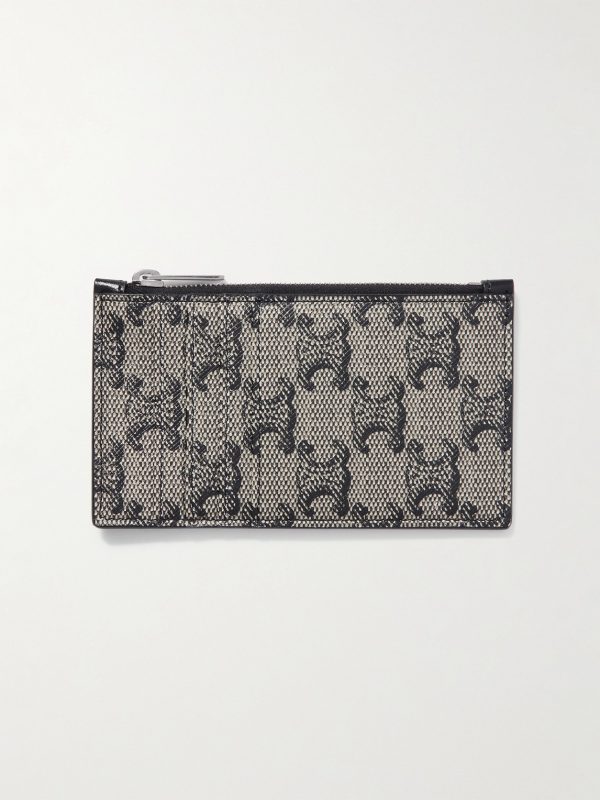 Triomphe Coated-Canvas Zipped Cardholder Triomphe Coated-Canvas Zipped Cardholder