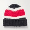 Striped Ribbed Brushed-Cotton Beanie Striped Ribbed Brushed-Cotton Beanie