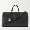 Medium Voyage Logo-Debossed Leather Holdall