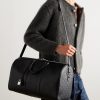 Medium Voyage Logo-Debossed Leather Holdall - OU