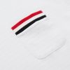 Logo-Appliquéd Striped Pointelle-Knit Cotton T-Shirt - CU Logo-Appliquéd Striped Pointelle-Knit Cotton T-Shirt - CU