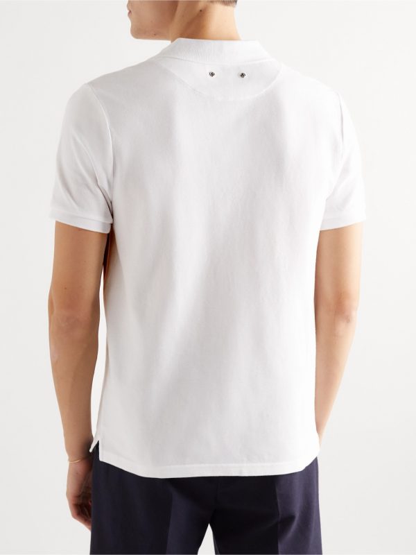 Logo-Embroidered Cotton-Piqué Polo Shirt - BK Logo-Embroidered Cotton-Piqué Polo Shirt - BK