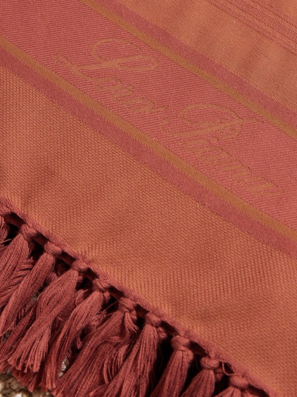 Fringed Striped Cotton Towel - CU Fringed Striped Cotton Towel - CU