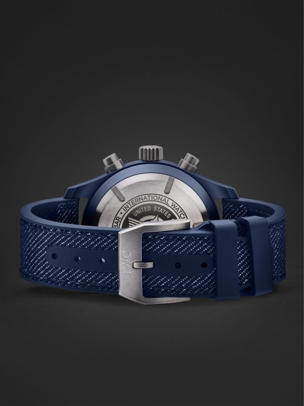 Pilot’s Top Gun Oceana Automatic Chronograph 41.9mm Ceramic, Webbing and Rubber Watch, Ref. No. IW389404 - E2