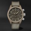Pilot's Top Gun Mojave Desert Automatic Chronograph 41.9mm Ceramic, Rubber and Grosgrain Watch, Ref. No. IW389402 Pilot's Top Gun Mojave Desert Automatic Chronograph 41.9mm Ceramic, Rubber and Grosgrain Watch, Ref. No. IW389402