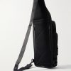 Hybrid Sling Logo-Appliquéd Canvas Backpack - BK