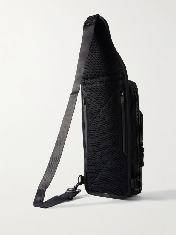 Hybrid Sling Logo-Appliquéd Canvas Backpack - BK