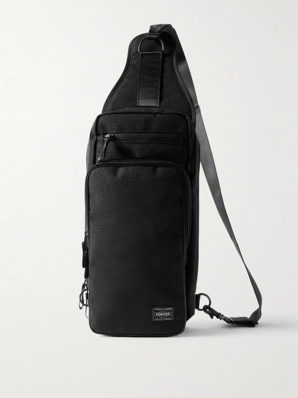 Hybrid Sling Logo-Appliquéd Canvas Backpack