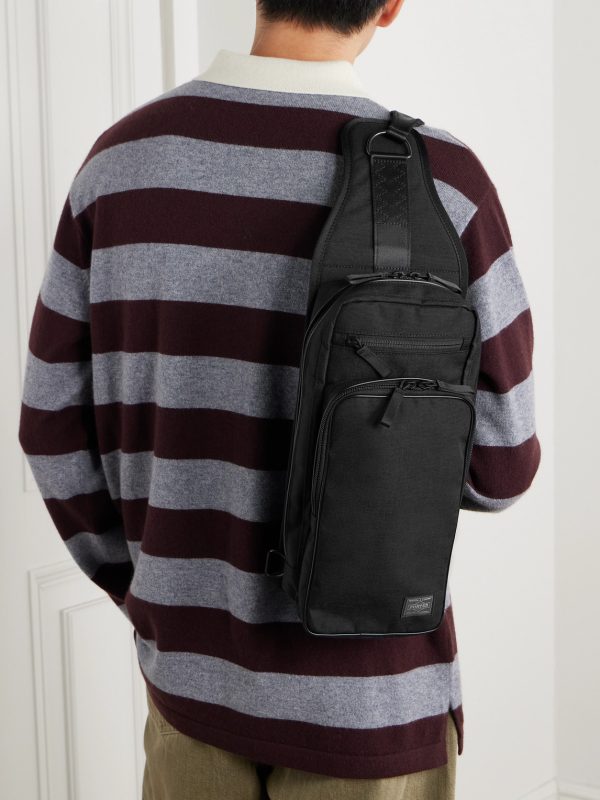 Hybrid Sling Logo-Appliquéd Canvas Backpack - OU