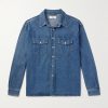 Logo-Print Denim Shirt Logo-Print Denim Shirt