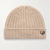 Logo-Embroidered Ribbed Cashmere Beanie Logo-Embroidered Ribbed Cashmere Beanie