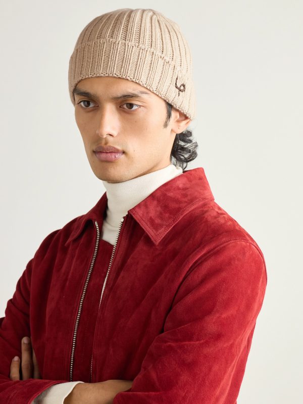 Logo-Embroidered Ribbed Cashmere Beanie - OU Logo-Embroidered Ribbed Cashmere Beanie - OU