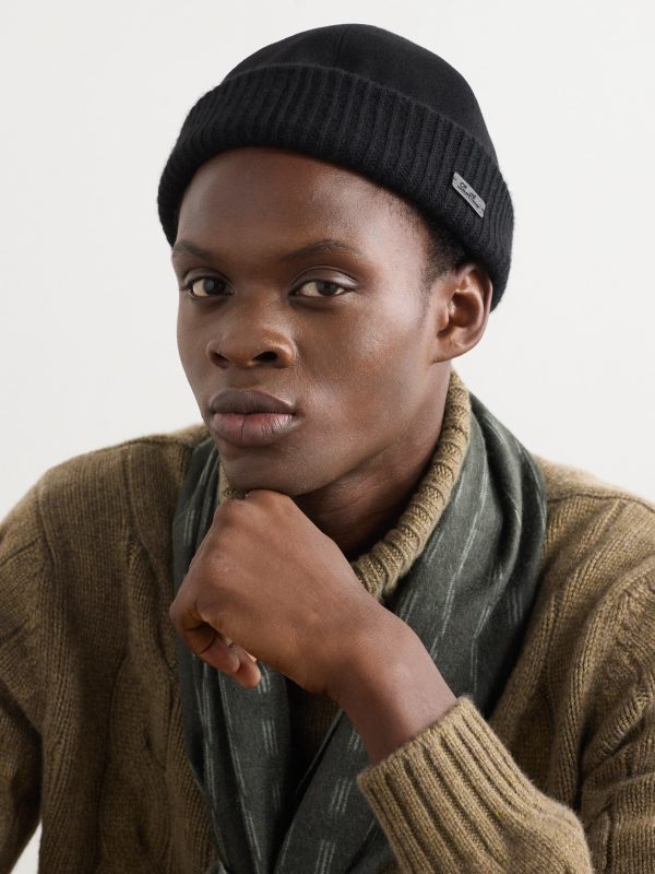 Logo-Appliquéd Storm System® Cashmere Beanie - OU Logo-Appliquéd Storm System® Cashmere Beanie - OU