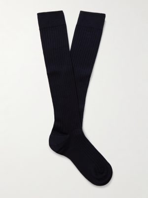Ribbed-Knit Socks