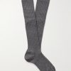 Ribbed-Knit Socks