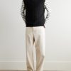 Cable-Knit Wool Sweater Vest - OU