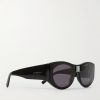 Round-Frame Acetate and Silver-Tone Sunglasses - FR Round-Frame Acetate and Silver-Tone Sunglasses - FR