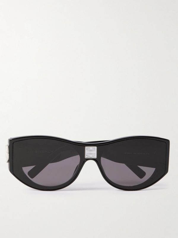 Round-Frame Acetate and Silver-Tone Sunglasses Round-Frame Acetate and Silver-Tone Sunglasses