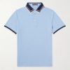 + G/FORE Golf Striped Logo-Appliquéd Piqué Polo Shirt + G/FORE Golf Striped Logo-Appliquéd Piqué Polo Shirt