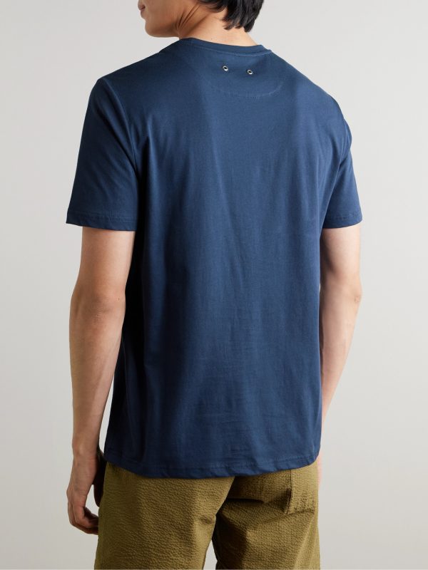 Titan Slim-Fit Logo-Embroidered Cotton-Jersey T-Shirt - BK Titan Slim-Fit Logo-Embroidered Cotton-Jersey T-Shirt - BK