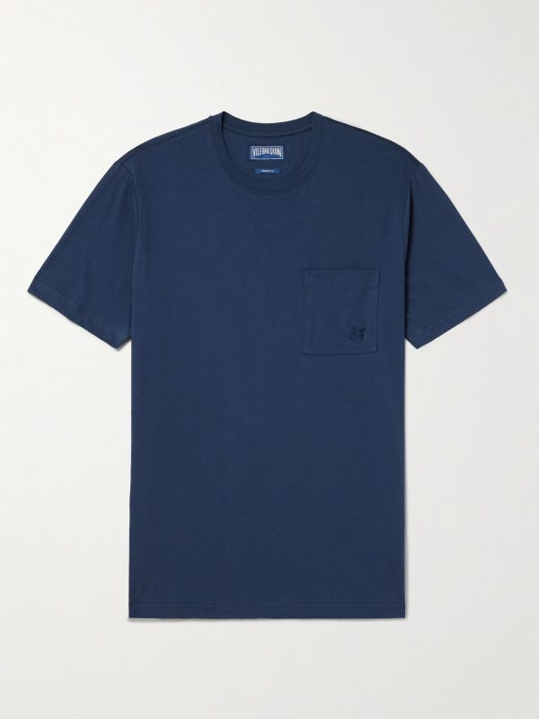 Titan Slim-Fit Logo-Embroidered Cotton-Jersey T-Shirt Titan Slim-Fit Logo-Embroidered Cotton-Jersey T-Shirt