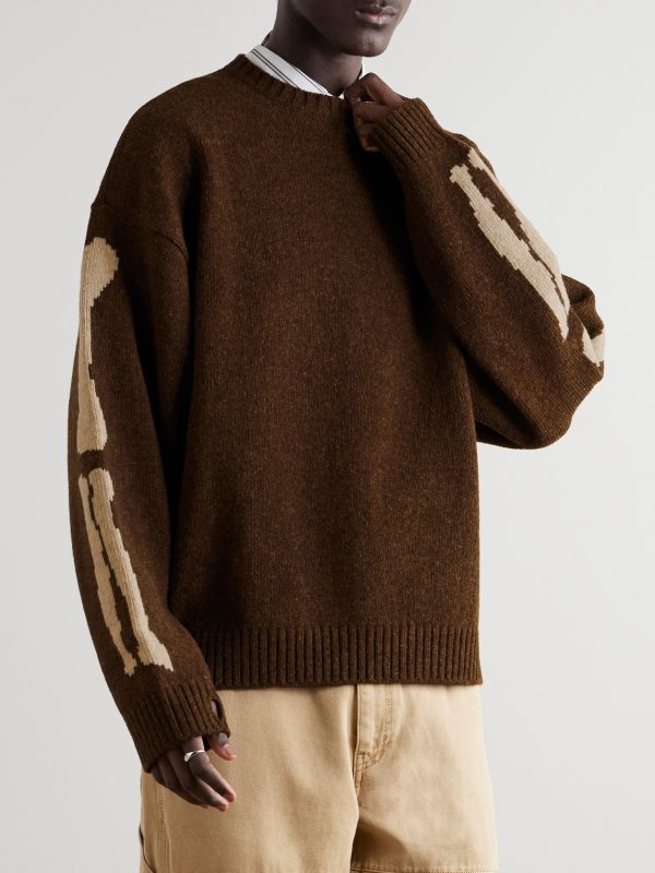 Oversized Intarsia Wool Sweater - FR