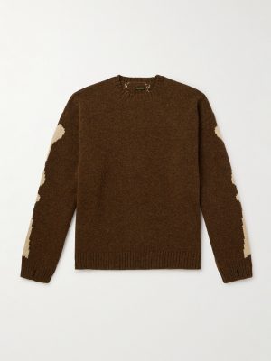 Oversized Intarsia Wool Sweater Oversized Intarsia Wool Sweater