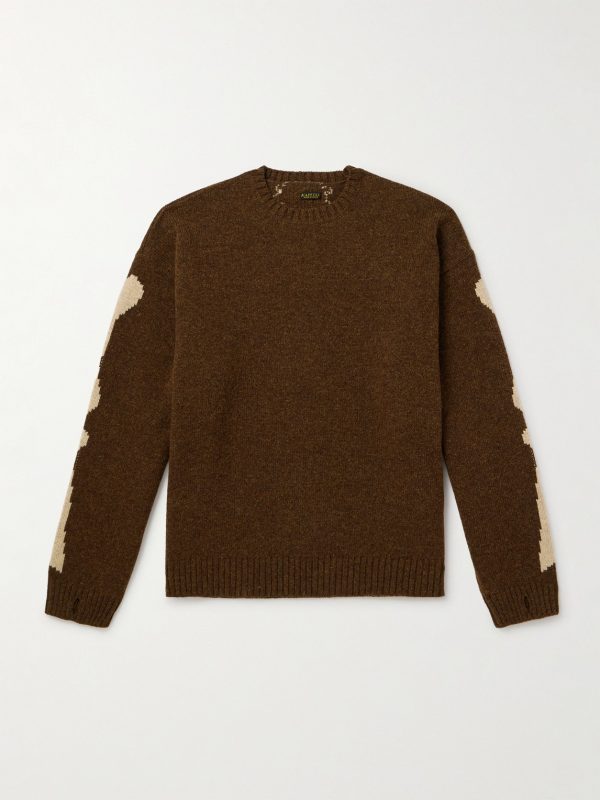 Oversized Intarsia Wool Sweater