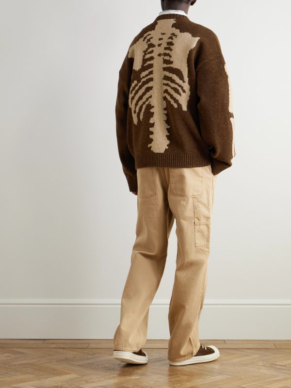 Oversized Intarsia Wool Sweater - OU