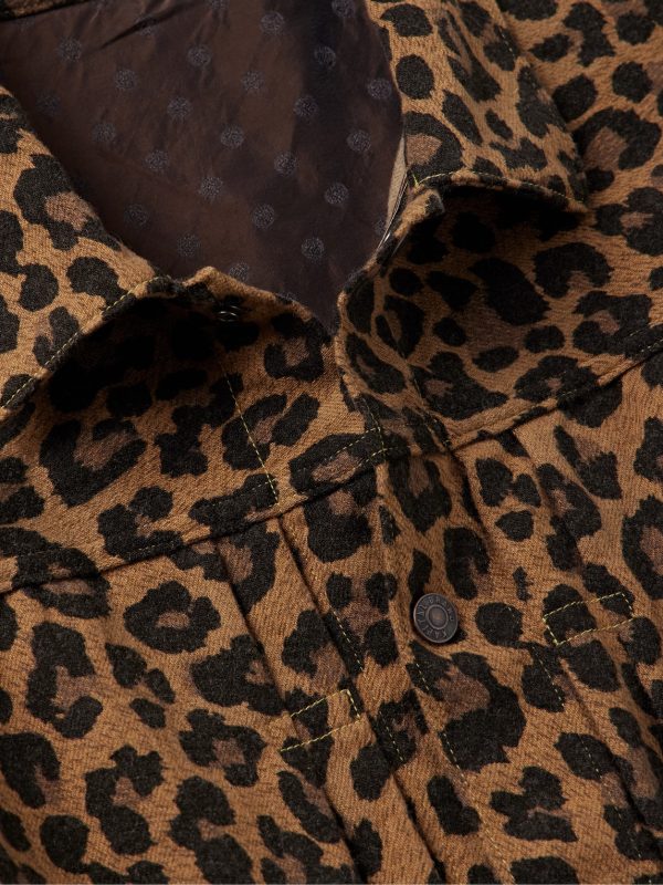 Leopard-Print Brushed Cotton-Blend Twill Jacket - CU Leopard-Print Brushed Cotton-Blend Twill Jacket - CU