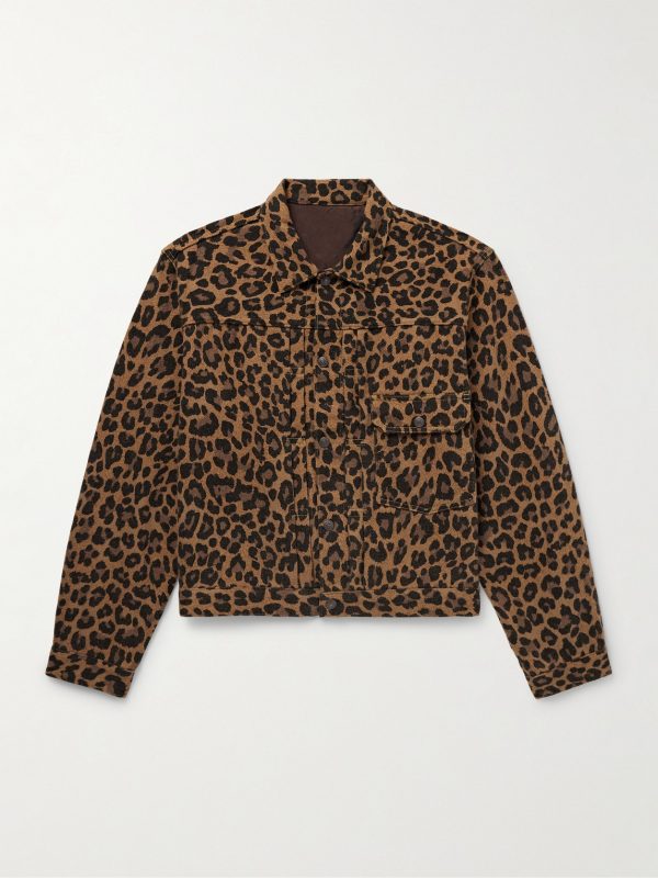 Leopard-Print Brushed Cotton-Blend Twill Jacket Leopard-Print Brushed Cotton-Blend Twill Jacket