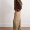 Leopard-Print Brushed Cotton-Blend Twill Jacket - OU Leopard-Print Brushed Cotton-Blend Twill Jacket - OU