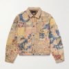 Boro Distressed Patchwork Cotton and Linen-Blend Jacket Boro Distressed Patchwork Cotton and Linen-Blend Jacket