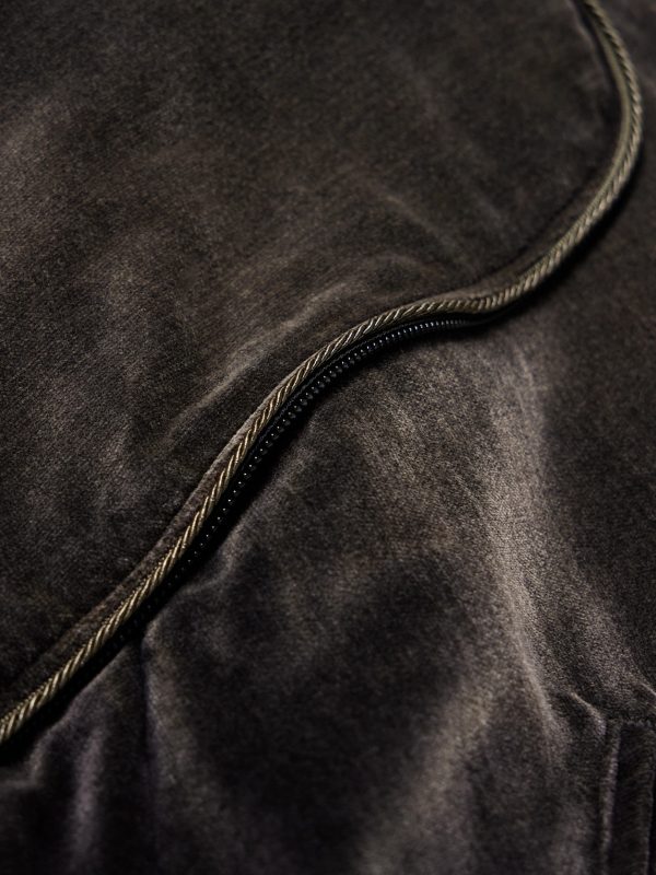 Logo-Embroidered Zip-Detailed Cotton-Velvet Bomber Jacket - E1 Logo-Embroidered Zip-Detailed Cotton-Velvet Bomber Jacket - E1