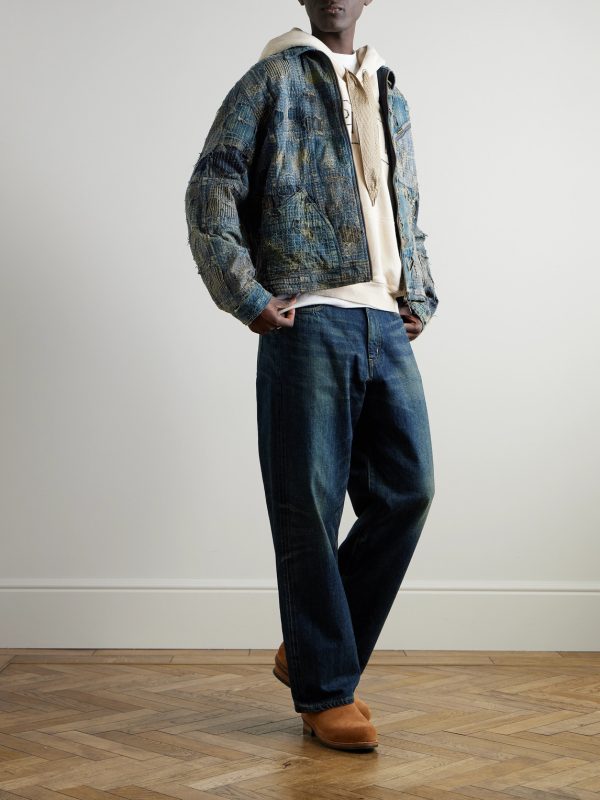 Boro Distressed Patchwork Denim Jacket - OU