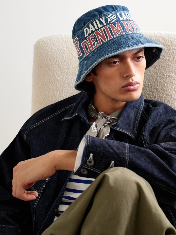 Laundry Printed Denim Bucket Hat - OU