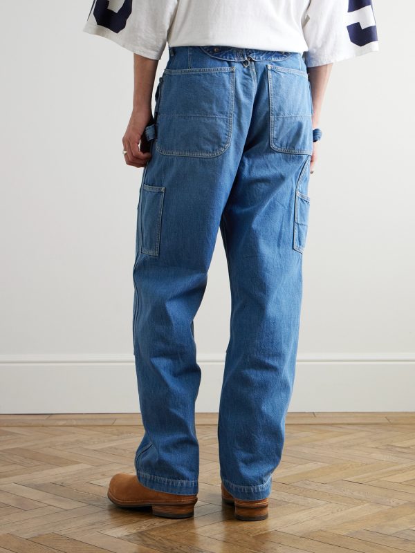 Lumber Straight-Leg Panelled Jeans - BK Lumber Straight-Leg Panelled Jeans - BK