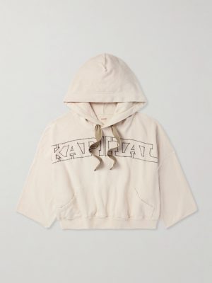 Logo-Embroidered Cotton-Jersey Hoodie