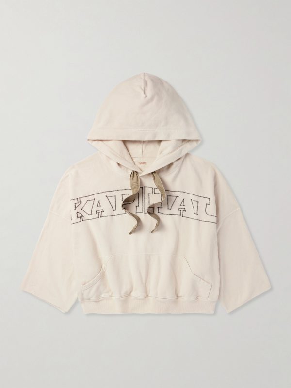 Logo-Embroidered Cotton-Jersey Hoodie Logo-Embroidered Cotton-Jersey Hoodie
