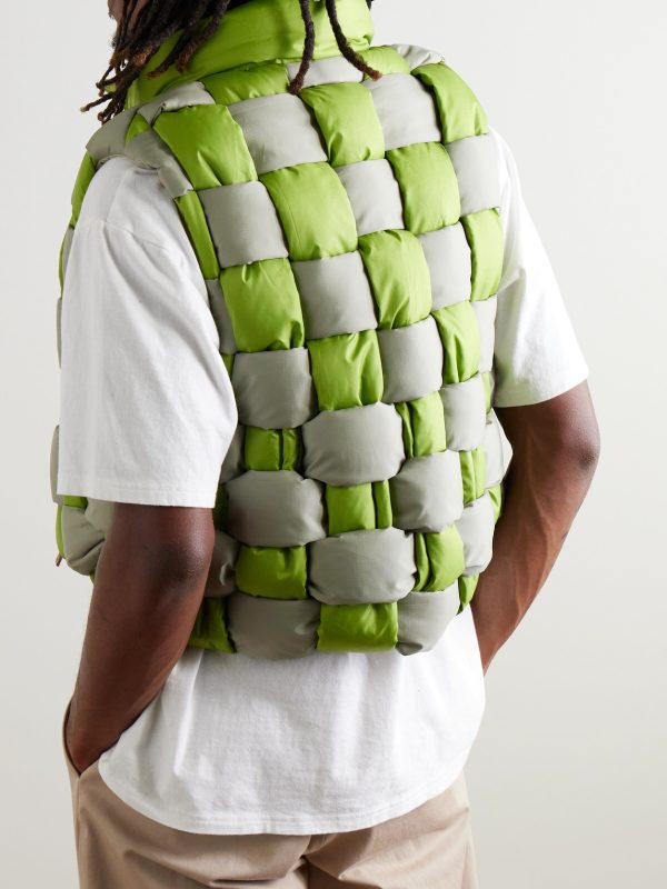 Cropped Reversible Quilted Padded Shell Gilet - BK Cropped Reversible Quilted Padded Shell Gilet - BK