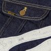 Crochet-Trimmed Denim Jacket - E1