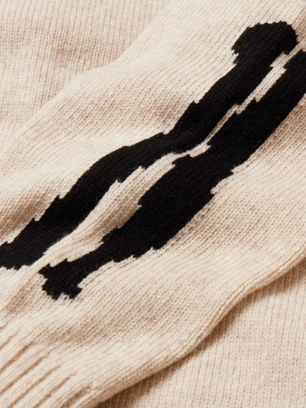 Oversized Intarsia Wool Sweater - CU Oversized Intarsia Wool Sweater - CU