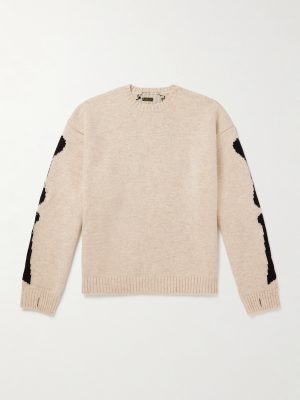 Oversized Intarsia Wool Sweater Oversized Intarsia Wool Sweater