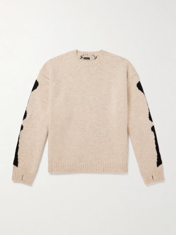 Oversized Intarsia Wool Sweater Oversized Intarsia Wool Sweater