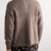 Camp-Collar Striped Knitted Overshirt - BK Camp-Collar Striped Knitted Overshirt - BK