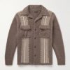 Camp-Collar Striped Knitted Overshirt Camp-Collar Striped Knitted Overshirt