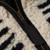 Bone Boa Reversible Printed Fleece and Nylon Jacket - CU