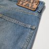 Flared Distressed Patchwork Jeans - CU Flared Distressed Patchwork Jeans - CU