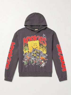 Buster Peckish Rainbowy Printed Cotton-Jersey Hoodie