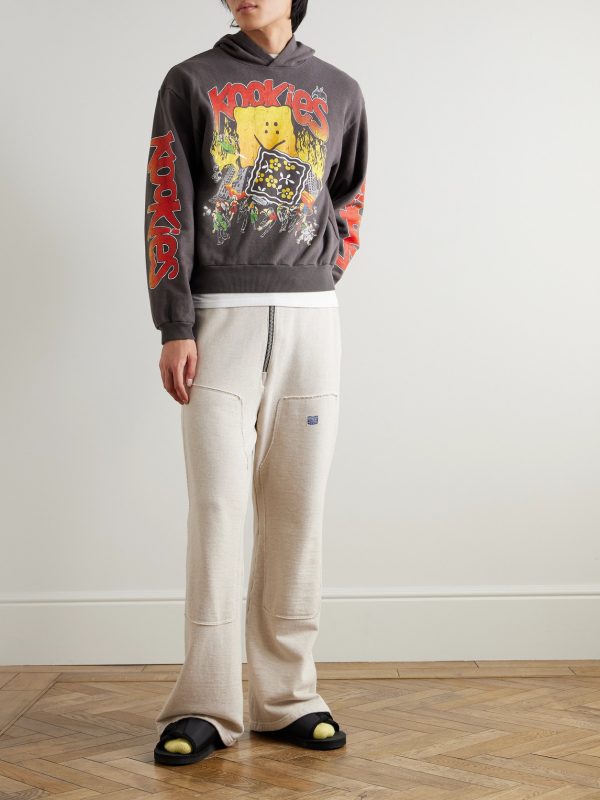 Buster Peckish Rainbowy Printed Cotton-Jersey Hoodie - OU